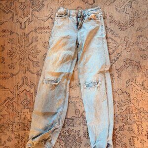 abercrombie kids - High Rise, Wide Leg 13/14 Long Jeans Denim
